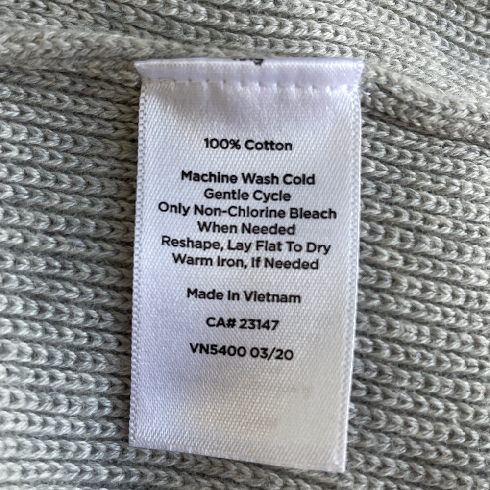 Talbots Light Gray Women's Cardigan - Picture 6 of 6